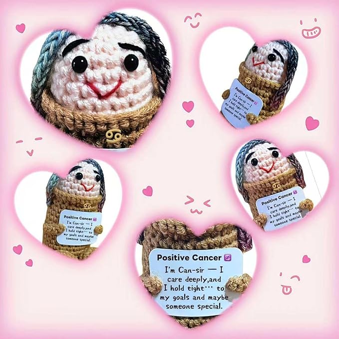Cancer Gifts Birthday Women Girls Self Care Gifts,Cancer Zodiac Birthday Gift Cute Stuff Plush Toy for Halloween Decor,Teens Women Friend Coworker(CancerGifts)