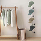 Pack of 4 Metal Hat Holder Wall Mounted Cowboy Hat Rack Hat Hanger for Wall Display, Cowboy Hat Holder Organizer Multifunctional Organizer Display Rack for Cowboy Hat, Cap, Wigs (Black)