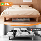 4 Pack Under Bed Storage Bags, 75L Foldable Clear Storage Containers with Handles, Dual Zippers for Comforter, Clothes, Bedding, Linen Sheets, Sweaters, Blanket Storage