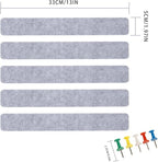 Bulletin Board Cork Board Cork Boards for Walls Cork Board for Office Pin Board Bulletin Boards for Walls (Grey)