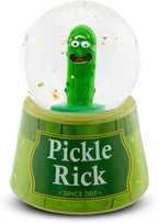Rick and Morty Pickle Rick Multicolored Light-Up Mini Snow Globe with Glitter | 3 Inches Tall