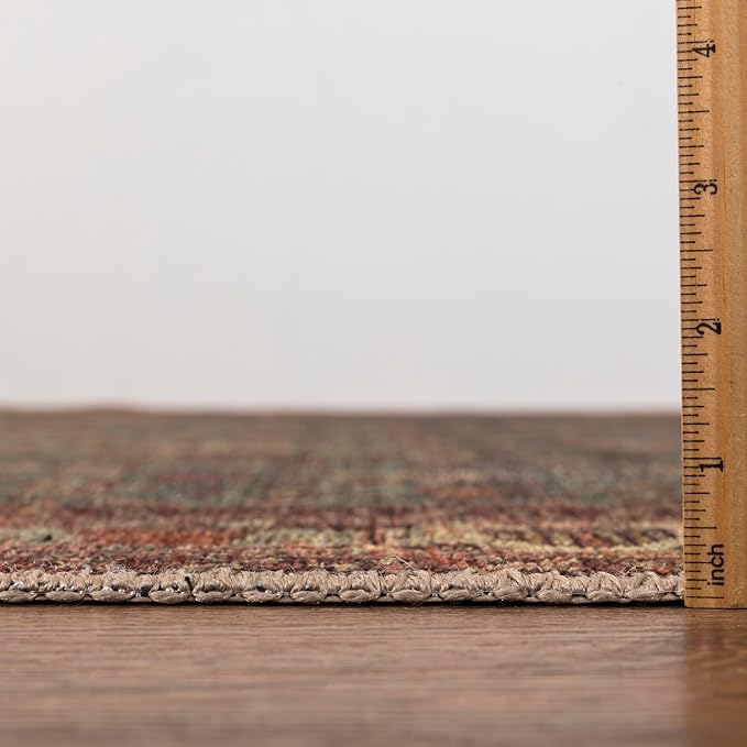 Keen Home Design 3x5 Rug - Machine Washable Entry Rug with Non-Slip Backing, Ideal for Enteryway, Kitchen, Bathroom, Laundry Room - Vintage, Easy Clean, Durable, Low Pile Rug - (3' x 5')