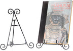 Huji Sturdy Iron Display Stand Holder For Home Kitchen Decoration Platters, Pictures, Frames and Books. (1, 12")