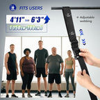 Pull Up Assistance Bands with Foot Support Pedal - Upgraded Heavy Duty Resistance Bands Adjustable Weight/Height with 80Lbs Bands&Measured Strap for Strength Training Home Gym