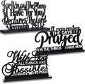 Jetec I Still Remember The Days I Prayed Sign Inspirational Table Blessed Signs Motivational Decor Farmhouse Table Home Centerpieces Faith Wooden Shelf for Living Room Office(Inspirational Style)