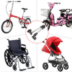 plplaaoo Stainless Steel Umbrella Stands 360 Degree Swivel Outdoor Stroller Shading Umbrella Holder for Bikes Strollers Wheelchairs Fishing Seats Lightweight Adjustable