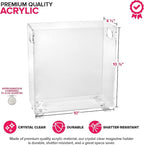 Stock Your Home Acrylic Magazine Holder (3 Pack), Crystal Clear Shatterproof Organizer with Open Top – Space-Saving Display for Office, Reception, Desk, and Waiting Room