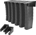 Adoreal Magnetic ABS 6 Standard AR Rack Wall Mount, AR Mag Holder for 5.56 .223 Magazines, Wall Magazine Display, Magnet AR Mag Storage Organizer
