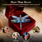 for Dragonfly Suncatcher Hanging Decor: Dragonfly Gifts for Women, Acrylic Stained Glass Effect Ornament, Unique Lucky Birthday Graduation, Perfect for Home Office Door
