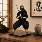 LUOZZY Japanese Figure Desktop Ornaments Japanese Samurai Warrior Statue Ornament Collectible Figurine Doll Home Desktop Decoration