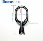 Black Scarf Clip Hangers for Retail, Economic Plastic Fine Garment Pinch Hooks, 100 Pack