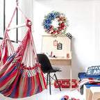 22" Tulip Flower Patriotic Wreaths Red White Blue Decor Memorial Day Independence Day 4th of July Flag Day Wreaths