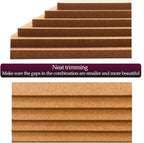 Cork Board Tiles 12"x12" - 1/2" Thick - 8 Pack Cork Tiles - Bulletin Board - Mini Wall (8pack) (8pack 30.5 * 30.5 * 1.2)