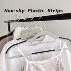 30 Pack Plastic Clothes Hangers- 16.5 Inch Slim Space Saving Hangers for Closet, Heavy Duty Non-Slip Hangers with 360° Swivel Hooks for Hanging Coats, Suits, Jackets, Shirts,T-Shirt