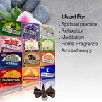 Hem 12 Assorted Boxes of Incense Cones, (120 Total)| Natural Fragrance for Aromatic Rooms | Odor Remover Incense for Stress Relief & Relaxation (Assorted 3)