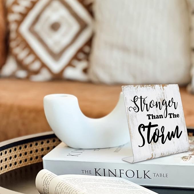 Inspirational Quotes Decor Gifts for Women, Motivational Desk Sign, Decoration On Shelf Table Desk for Living Room Home Office Gift for Sisters Friends Nurse Worker Daughter Son Coworker dksg9