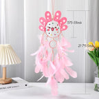 Geelin Axolotl Dreamcatcher Wall Decor Cute Animal Wall Hanging Dreamcatcher with Feather Axolotl Birthday Party Handmade Gifts for Girls Room Bedroom DIY Decor