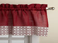 Kitchen Curtains for Windows ✅ 40+ Styles & Colors ✅ Swag, Valance, Tier Sets & Panels ✅ Cafe Curtains for Farmhouse, Rustic, Modern Décor, Salem Burgundy, Valance