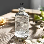 4-Piece Modern Transparent Glass Rectangular Propagation Vase Set for Indoor Use, Holds Water, Perfect for Home Decor, Table, Shelf, Desk, Office