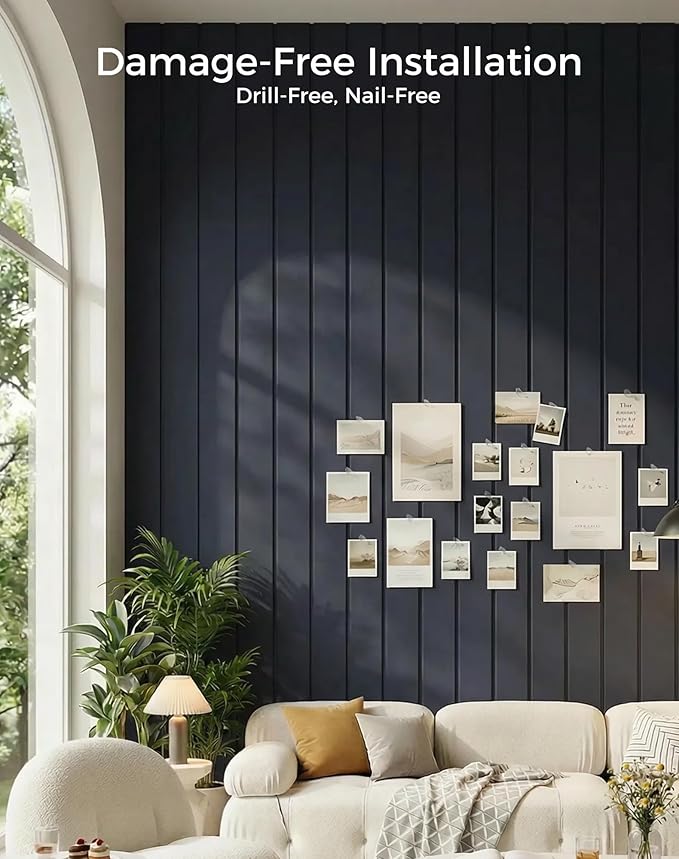 Aothia 12-Pack Felt Bulletin Board Tiles - 48x36 Modular Pin Board for Walls, 0.2" Thick Cork Board Alternative for Office & Classroom, 70 Adhesive Tabs & 40 Pushpins Included (Navy Blue)