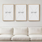 Framed Vintage William Morris Canvas Wall Art Set of 3, Large Neutral Floral Artwork Prints, Botanical Nature Aesthetic Wall Decor for Living Room, Bedroom, Hallway and Office, Total Size 30x60