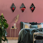 ONIZHITY 3 Pieces Red Bathroom Decor Rose Wooden Wall Decor Positive Quotes You Are Beautiful Red Wall decor Red and Black Wall Decor for Bedroom Room Kitchen Bathroom Wedding Decor(12 x 7 inch)