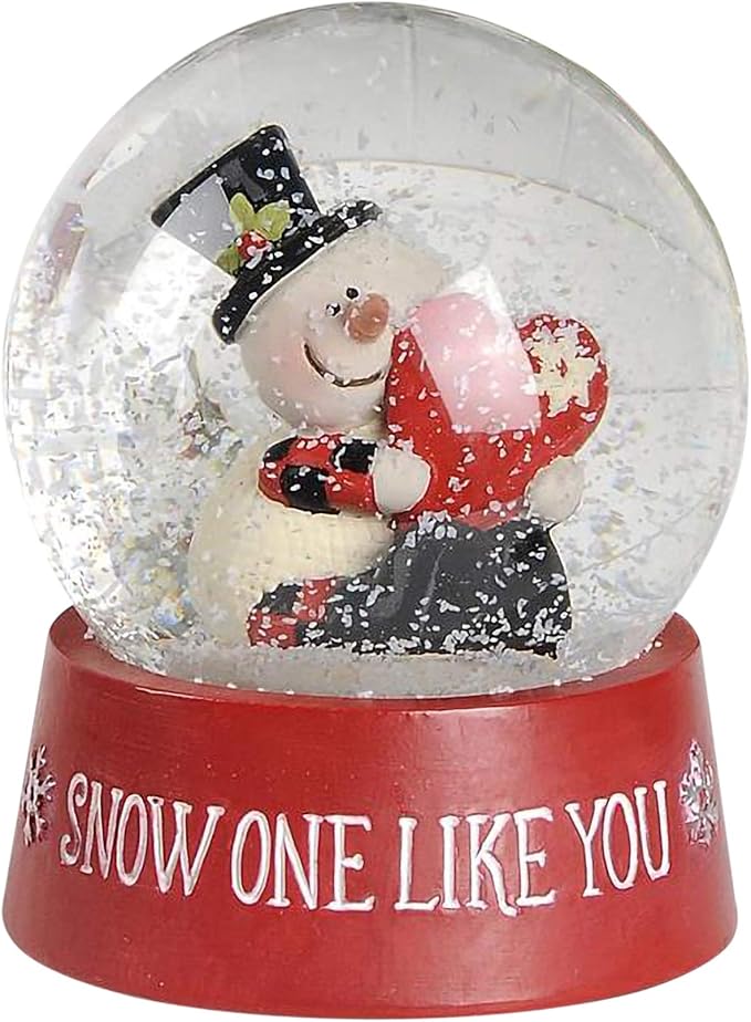 Blossom Bucket Snow One Like You Christmas Snow Globe with Snowman