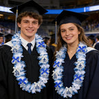 Leis for Graduation 2026, Artificial Flower Wreath with Cards Graduation Lays Gifts, Congrats Grad for High School