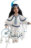 KINNEX COLLECTIONS SINCE 1997 16" Collectible Native American Indian Porcelain Doll (D16724)