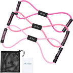 HPYGN Resistance Bands, Figure 8 Exercise Bands for Women Men, 8 Shaped Resistance Bands for Arms, Chest Expander, Yoga Gym Fitness Pulling Rope 8 Word Elastic for Exercise Muscle Training Tubing