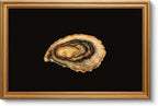 VIYYIEA Vintage Gold Framed Wall Art for Living Room, Oyster Canvas Prints Home Decor, Oil Painting Picture, Bedroom Wall Decor Gifts for Friends or Family -【Oyster】-(24L x 16W)