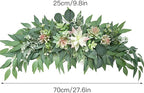 Artificial Succulents Swag, Decorative Swag with Succulents and Eucalyptus Leaves, Wedding Arch Flowers Greenery Plant Swag Farmhouse Floral Garland Table Centerpieces Wall Decor(Green)