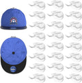 24 Pack Adhesive Hat Hooks for Wall, Strong Hat Rack for Baseball Caps, Hat Organizer Display for Home Decor, Hat Hold Hanger for Wall, Door, Closet, No Drilling - USA Patented (White)