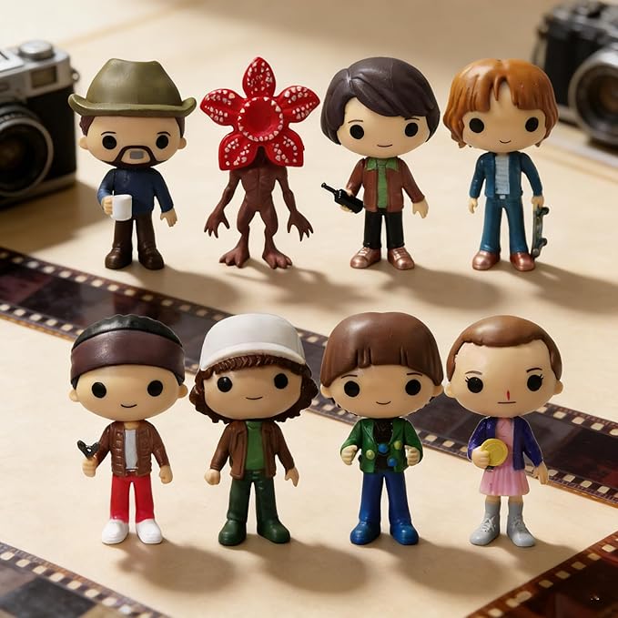 8Pcs Stranger Figure,Character Model Collectable Figure Creative Gift for Fans