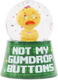 Shrek Gingy Not My Gumdrop Buttons Mini Light-Up Snow Globe with Swirling Glitter Display | 3 Inches Tall