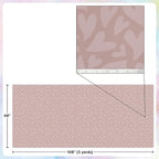 Teacher Created Resources Light Mauve Hearts Creative Class Fabric for Classroom Bulletin Boards, Pillows, Curtains, and Crafts