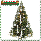 20 Pcs Plastic Winter Snowflake Drip Ornaments Xmas Tree Hanging Decorations for Christmas Tree Wedding Birthday Party Home Window Door Decorations (Transparency)