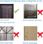 Pmsanzay 2 Pack Magnetic Wreath Hanger for Front Door, Wreath Hook Wreath Holder for Metal Door, Heavy Duty Magnets with Double Hook for Refrigerator, Christmas Decoration