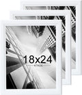 KTKDE Studio Gallery 18x24 Frame Set of 3, White Wooden frames Display Poster, Posters & Art Prints for Artwork Wall Vertical or Horizontal Display best gift