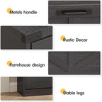 Shoe Cabinet with 3 Flip Drawers & 2 Drawers,Freestanding Shoe Storage Cabinet for Entryway,Farmhouse Narrow Slim Organizer Rack for Foyer,Hallway,Black