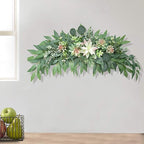 CDQL Artificial Succulents Swag Decorative Swag,Green Leaves Wedding Arch,Greenery Swag,Farmhouse Wedding Arch Flower,Table Centerpieces Wall Decor (1)