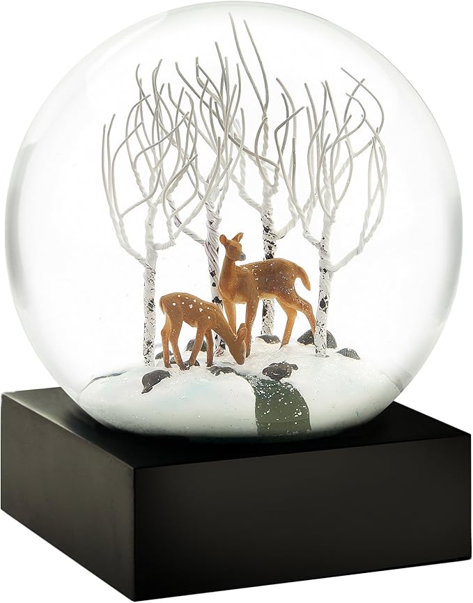 CoolSnowGlobes Deer in The Woods Cool Snow Globe