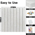 Large Cork Board for Walls, Yunihome 12 Pack 36" x 48" Felt Bulletin Board Wall Tiles for Home Kitchen School Office Wall Decor with Assorted Colors DIY Decorative Push Pins Sets