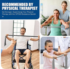 HPYGN 3 Levels Non-Latex Exercise Bands for Physical Therapy & Yoga, Professional Resistance Bands Set for Working Out, Strength Training, Pilates & Rehab, TPE Elastic Stretch Bands for Seniors, Women
