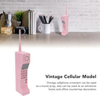 Old Fashioned Cellular Phone Model Ornament Vintage Simulation Photographic Props Desktop Decoration, Retro Cellphone Model Collectible Vehicles Home Decor Accents ()