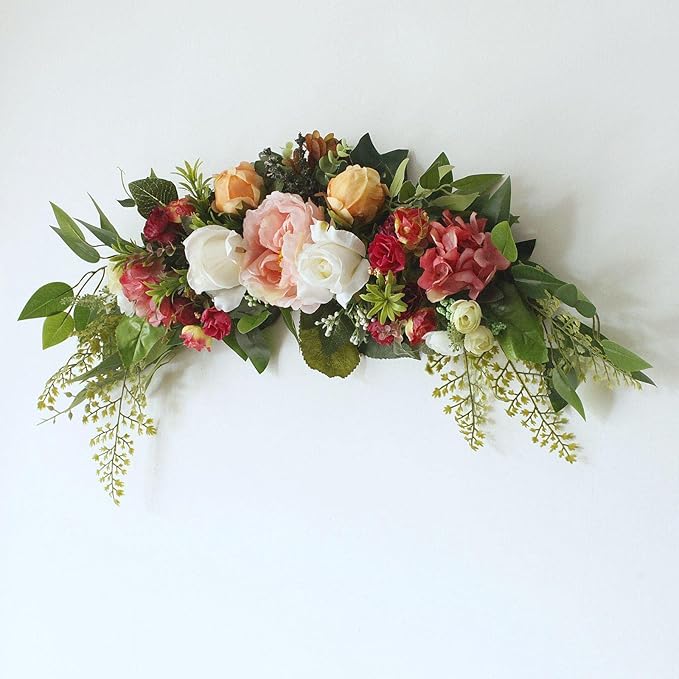 Artificial Floral Swag for Wedding Reception Backdrop and Home Use