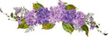 26" Purple Hydrangea Swag