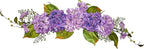 26" Purple Hydrangea Swag
