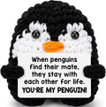 Belatelove Anniversary Valentines Gifts for Women Men, Mini Funny Handmade Crochet Doll Birthday I Love You Gifts for Boyfriend Girlfriend, Romantic Sweet Gift for Husband Wife Cute Easter Decor