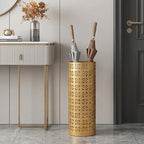 Metal Umbrella Stand with Coating and Nonslip Base for Home Offices Entryway Walking Stick Umbrella Storage